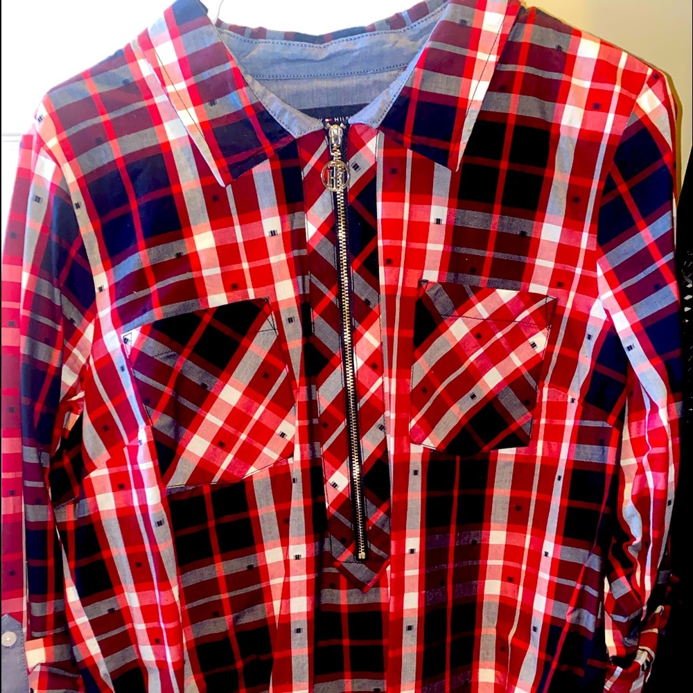 Tommy Hilfiger plaid shirt 1/2 sleeve